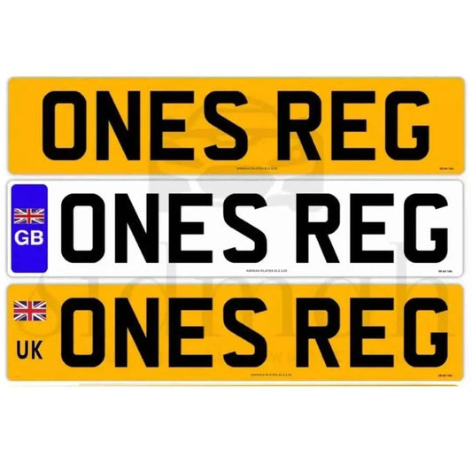 Premium 2D Standard Number Plate – MOT & DVLA Compliant