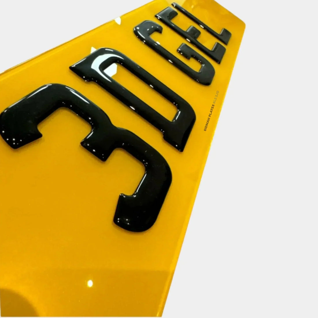 3d gel number plate