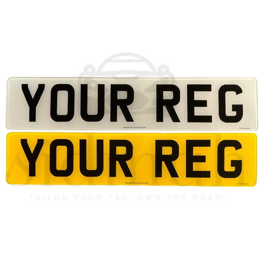 Premium 2D Standard Number Plate – MOT & DVLA Compliant