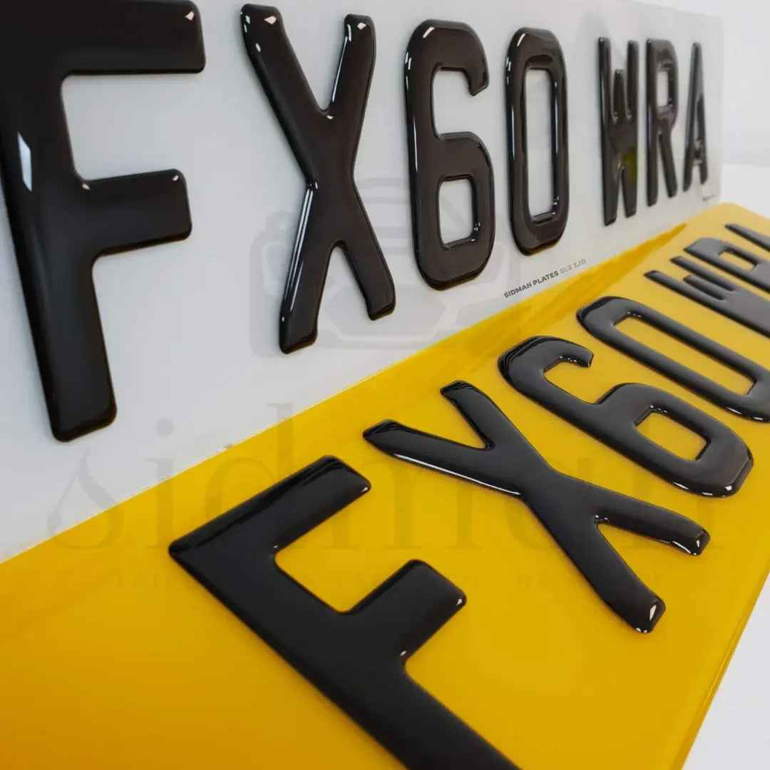 Premium 3D Number Plates UK | Road Legal Custom Plates
