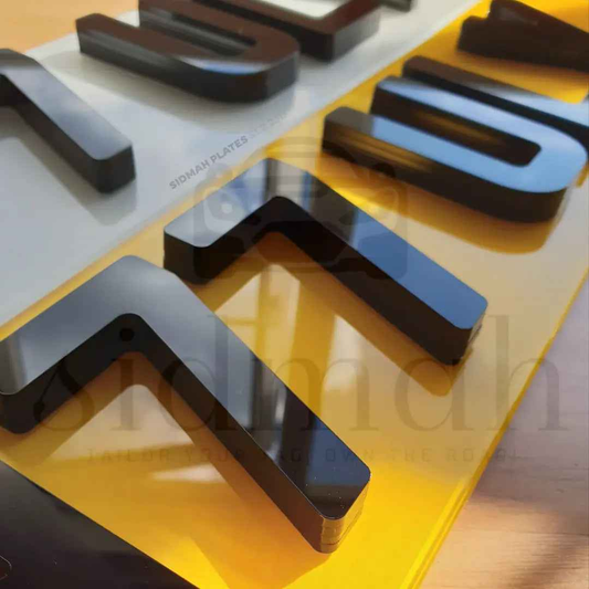 4D 6mm GLOSS Number Plates UK | DVLA Approved Plates