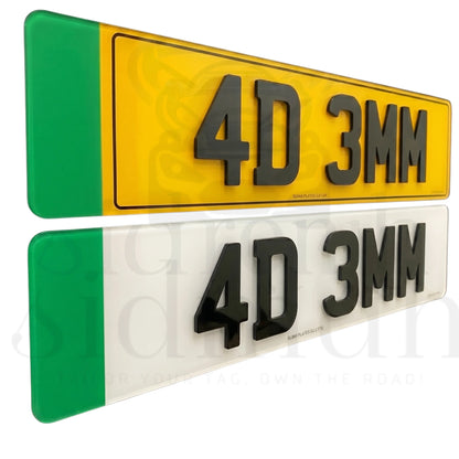 EV Badge ROAD LEGAL Number Plates Pair 2D 3D 4D GLOSS & MATTE - ELECTRIC VEHICLE