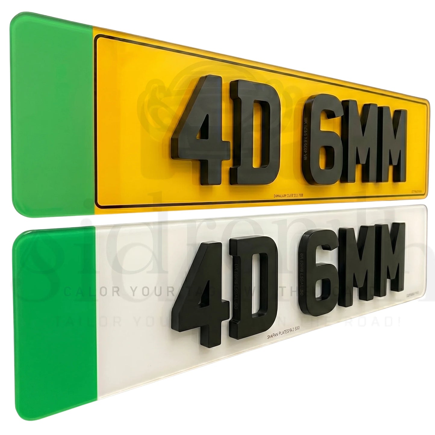 EV Badge ROAD LEGAL Number Plates Pair 2D 3D 4D GLOSS & MATTE - ELECTRIC VEHICLE