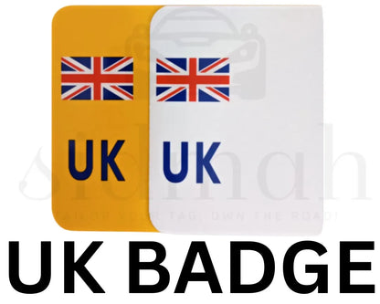 4D RETRO NUMBER PLATES in MATT and GLOSS BEVELLED DIAMOND PAIR - 100% ROAD LEGAL