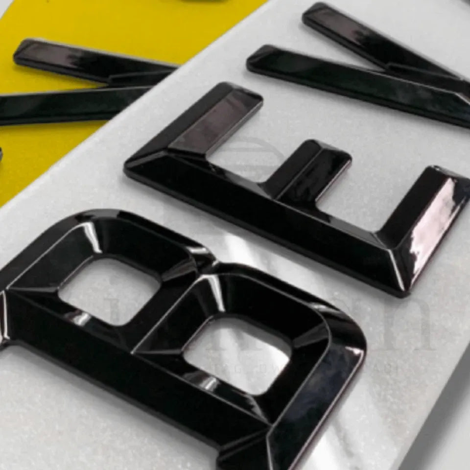 4D RETRO NUMBER PLATES in MATT and GLOSS BEVELLED DIAMOND PAIR - 100% ROAD LEGAL