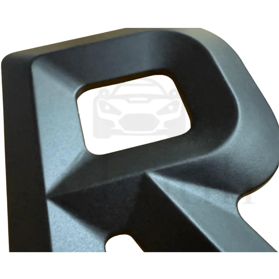 4D RETRO NUMBER PLATES in MATT and GLOSS BEVELLED DIAMOND PAIR - 100% ROAD LEGAL