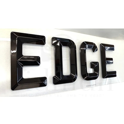 4D RETRO NUMBER PLATES in MATT and GLOSS BEVELLED DIAMOND PAIR - 100% ROAD LEGAL