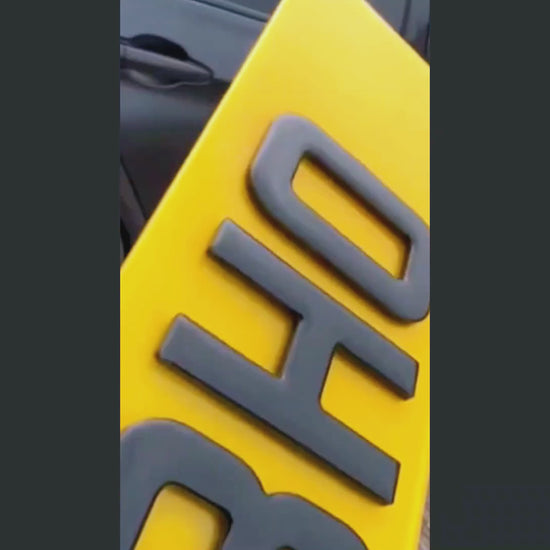 High Quality Number Plates 4D LASERCUT & GEL DVLA COMPLIANT UK EV GB Badge