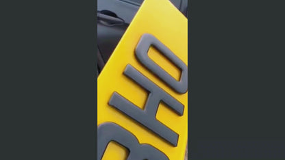 High Quality Number Plates 4D LASERCUT & GEL DVLA COMPLIANT UK EV GB Badge