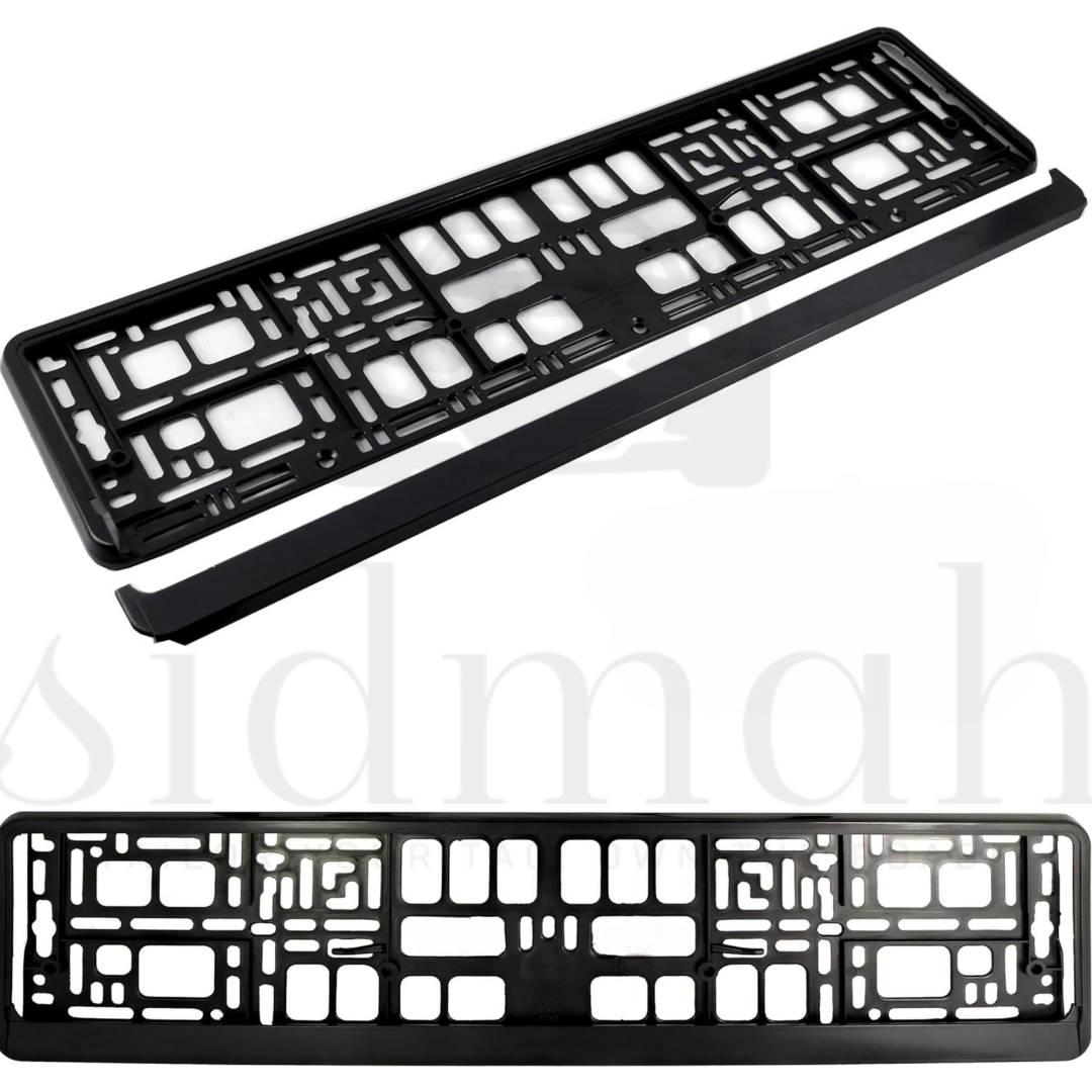 Secure mounting number plate holder frame for cars